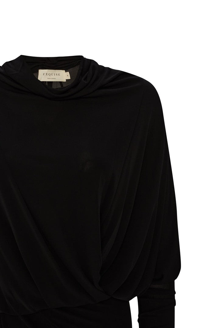 Regular Fit Dress with Draped Detail