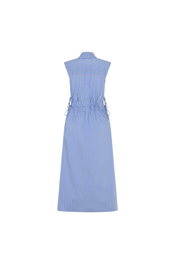 Playful Buttoned Midi Dress