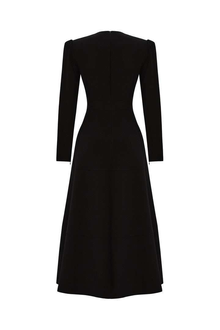 Regular Fit Dress with Crew Neck