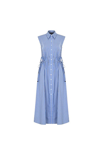 Playful Buttoned Midi Dress