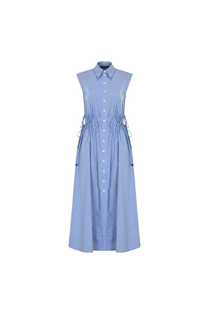 Playful Buttoned Midi Dress