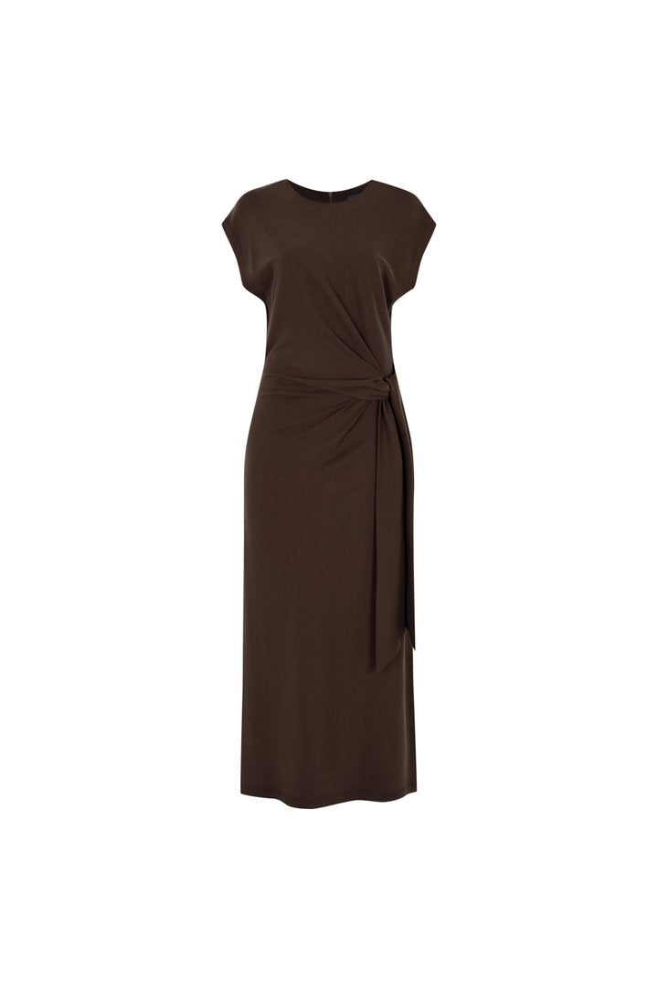 Classic Tie Midi Dress