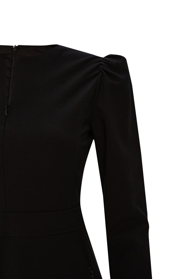 Regular Fit Dress with Crew Neck