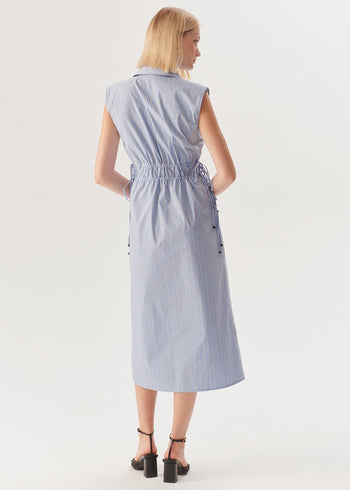 Playful Buttoned Midi Dress