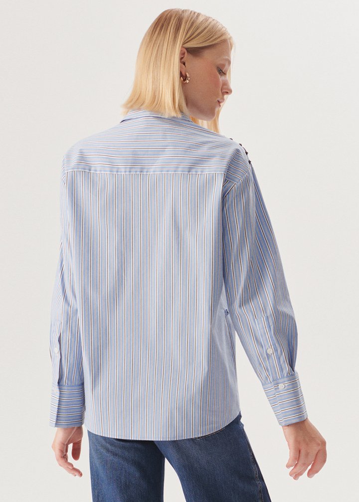 Elegant Beaded Work Shirt