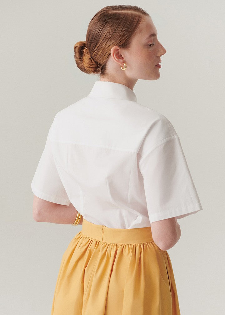 Embellished Cotton Poplin Shirt