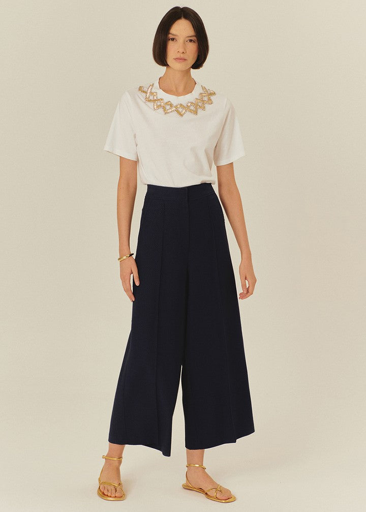 Tailored Wide-Leg Trousers
