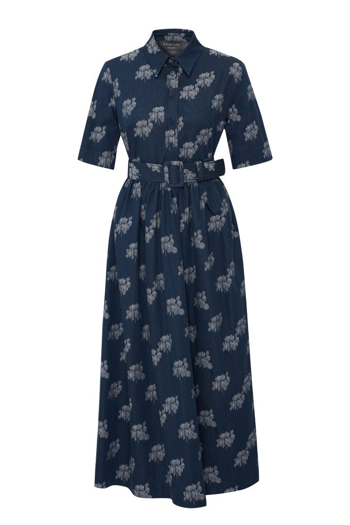 Effortless Print Chiffon Wrap Dress