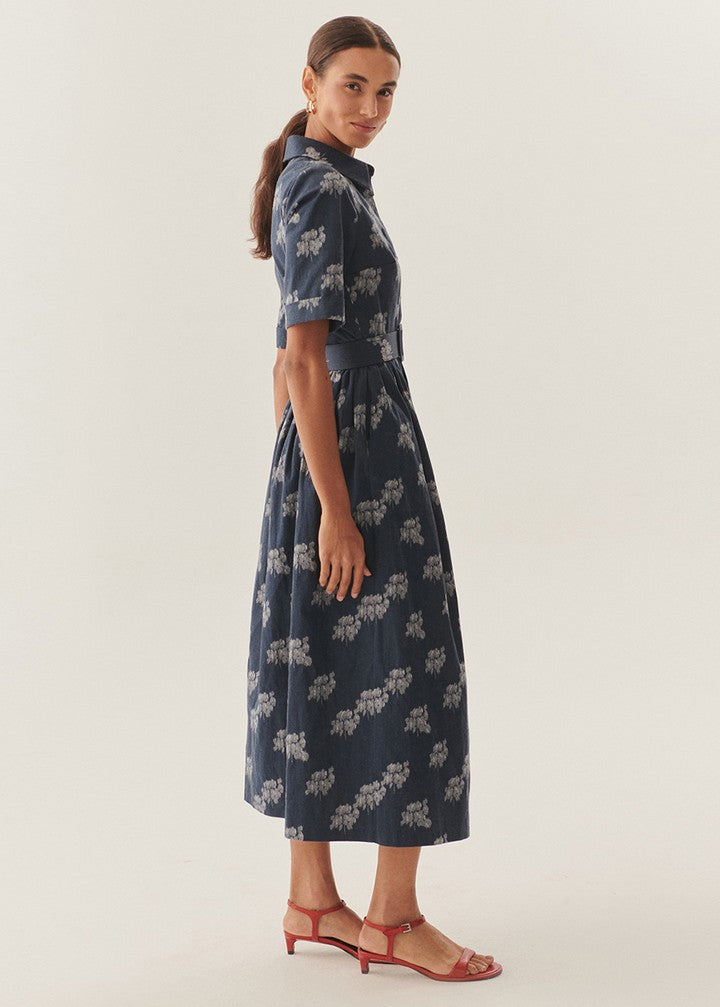 Effortless Print Chiffon Wrap Dress