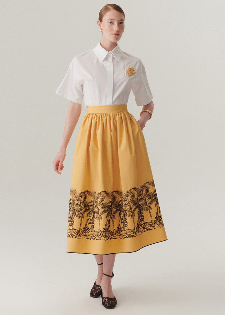 Embellished Cotton Poplin Shirt
