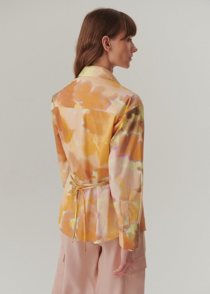 Watercolor Cotton Button-Up