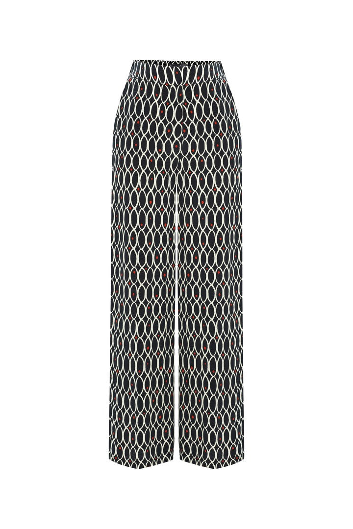Geometric Patterned Palazzo Pants