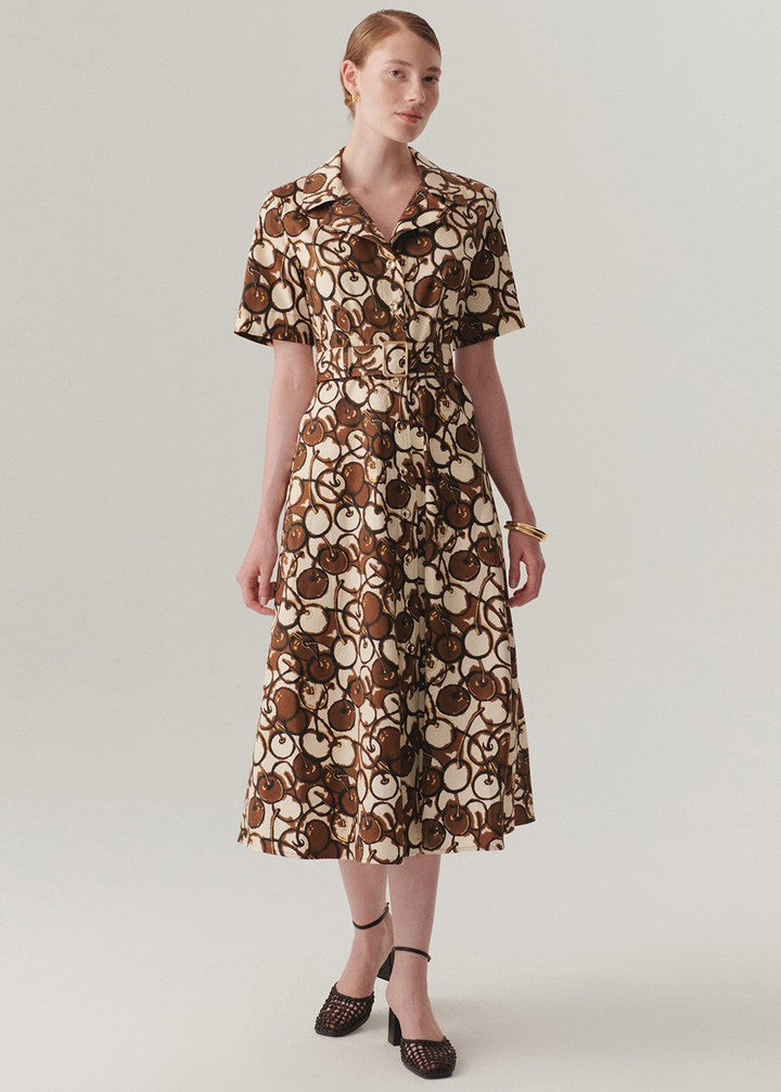 Aqua Breeze Ruffle Dress