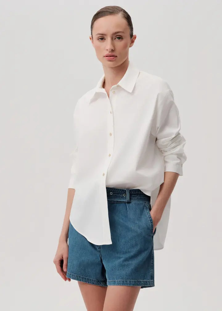 Button Detailed Regular Cotton Shirt