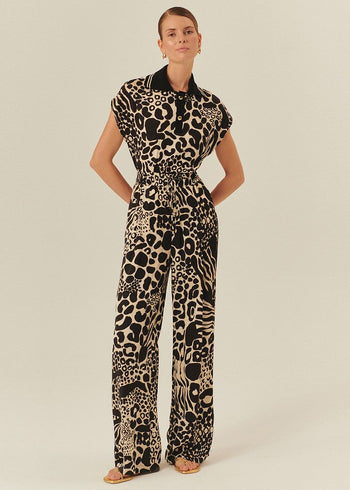 Tailored Linen Palazzo Pants