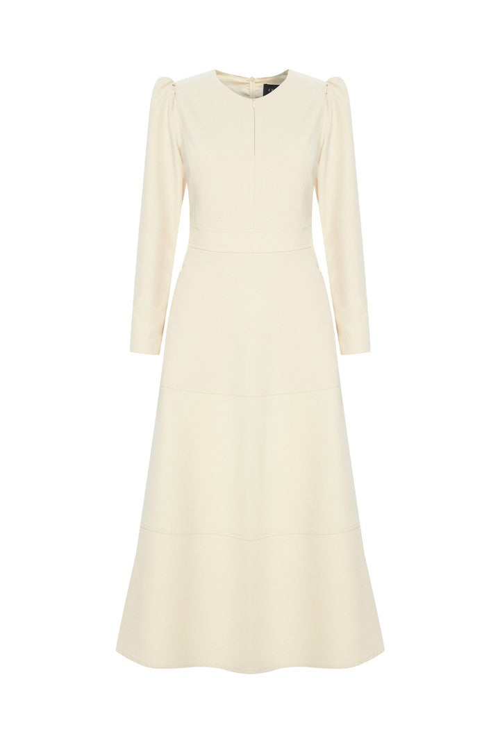 Regular Fit Dress with Crew Neck
