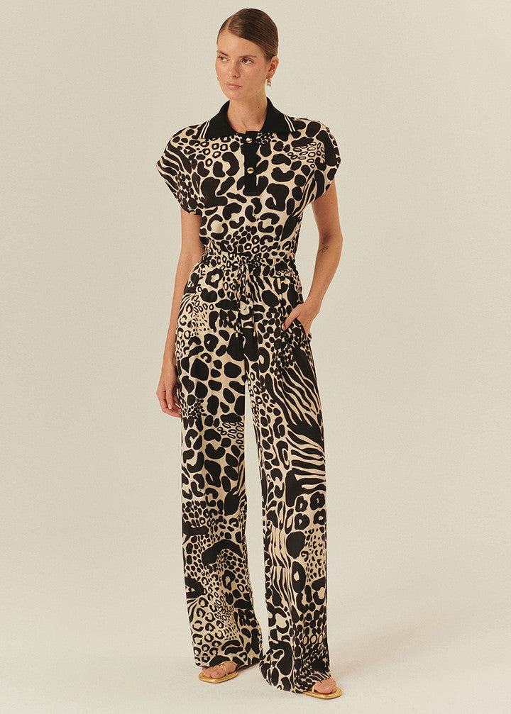 Tailored Linen Palazzo Pants