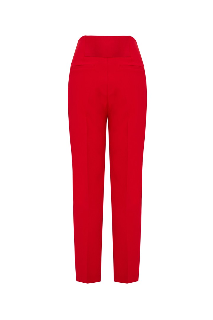 High Carrot Fit Pants - Red