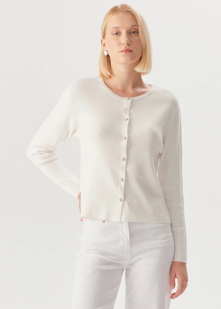 Classic Knit Crewneck Cardigan