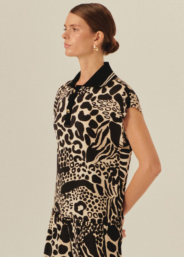 Modern Safari Polo Top