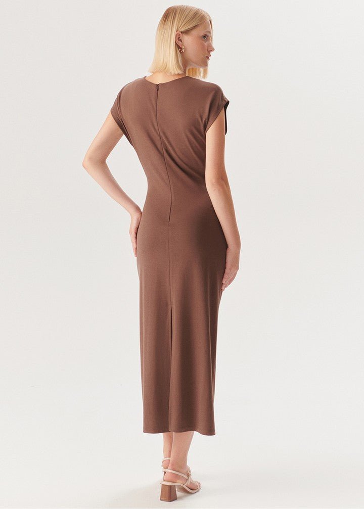 Classic Tie Midi Dress