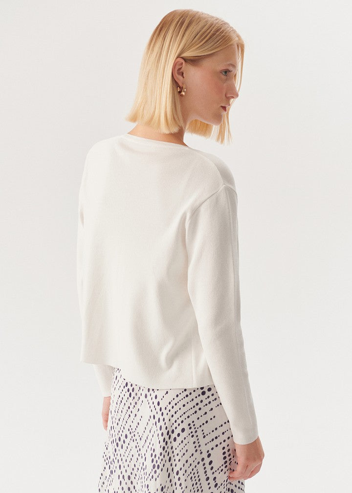Classic Knit Crewneck Cardigan