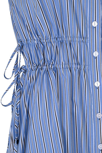 Playful Buttoned Midi Dress