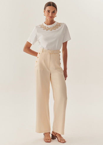 Refined Creased Wide-Legs