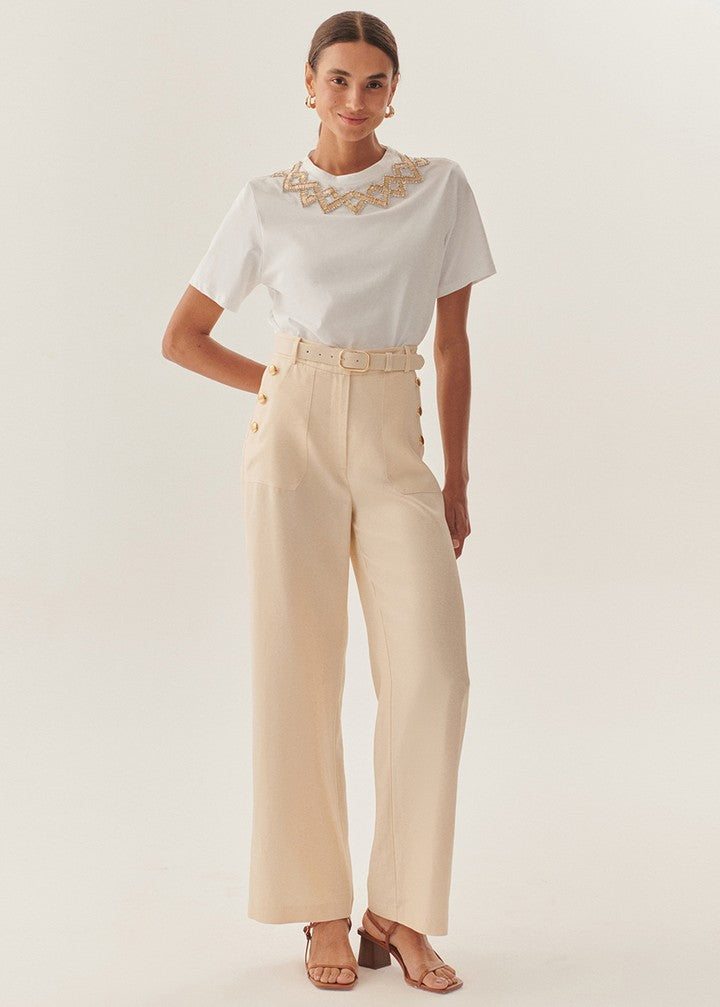 Refined Creased Wide-Legs