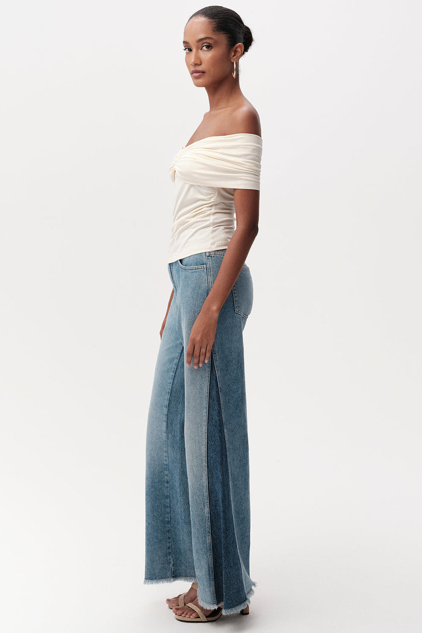 Artus Off Shoulder Blouse - CREAM