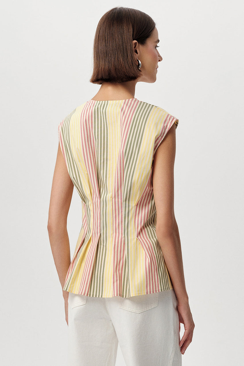 Biana Sleeveless Shirt - MULTI COLOR
