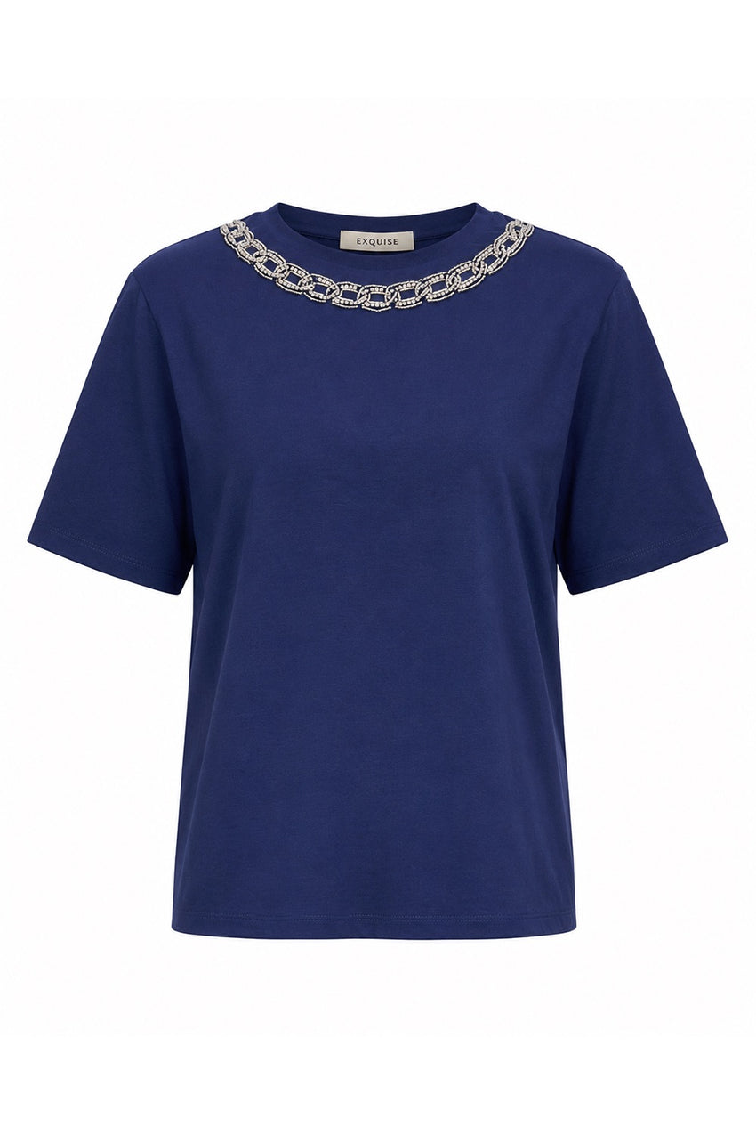 Harmony Jersey Tshirt - NAVY