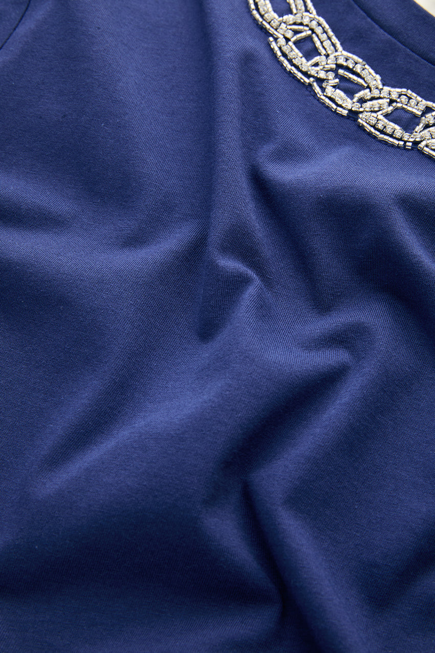 Harmony Jersey Tshirt - NAVY