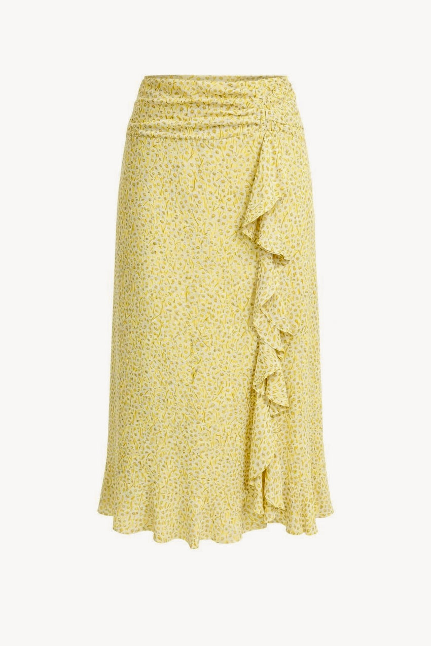 Ruffled Midi Skirt - MULTI COLOR